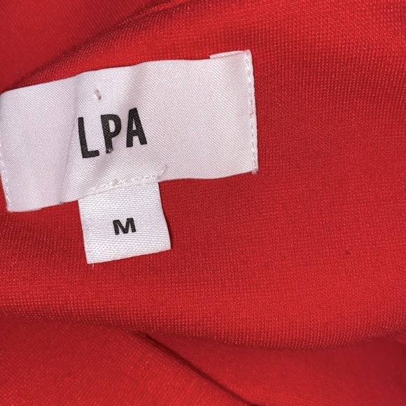 LPA x Revolve off the shoulder red mini dress size medium - Picture 11 of 15